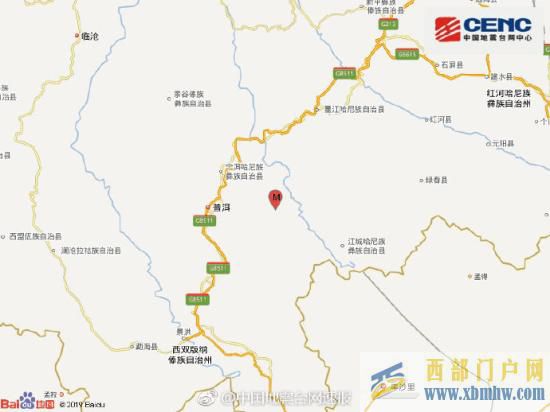 云南省普洱市普洱縣發(fā)生2.9級(jí)地震震源深度5千米(圖2)