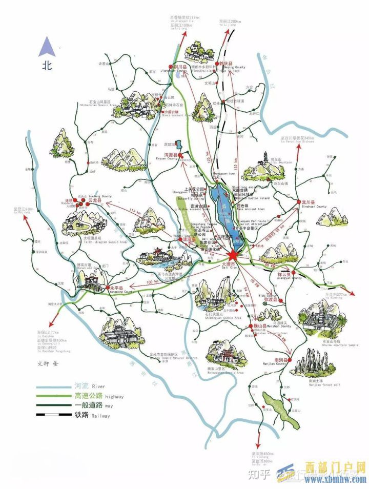 大理旅游攻略景點地圖游玩路線大理美食(圖3) 大理旅游攻略景點地圖游玩路線大理美食(圖3)
