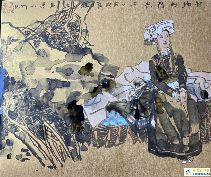一步跨千年:著名畫家王穎生推出涼山彝族組畫(圖1) 一步跨千年:著名畫家王穎生推出涼山彝族組畫(圖1)