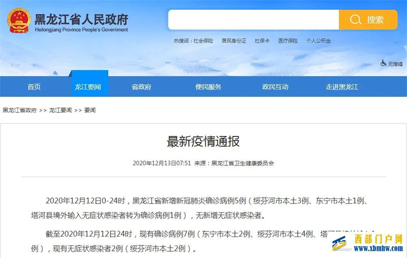 最新!黑龍江新增5例,吐魯番新增3例(圖1) 最新!黑龍江新增5例,吐魯番新增3例(圖1)