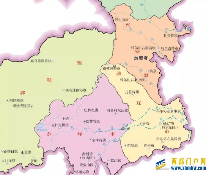 內蒙古通遼市和興安盟的4個科爾沁旗怎么區分(圖7) 內蒙古通遼市和興安盟的4個科爾沁旗怎么區分(圖7)