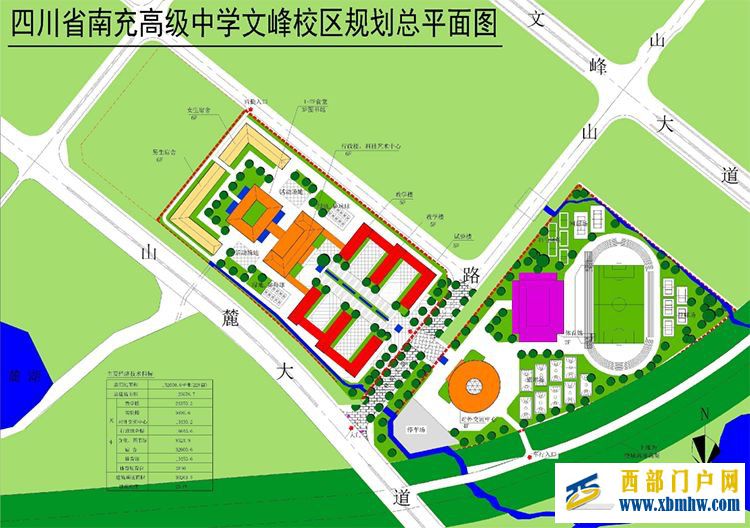 南充高中文峰校區、南充水城設計方案審議通過…(圖1)