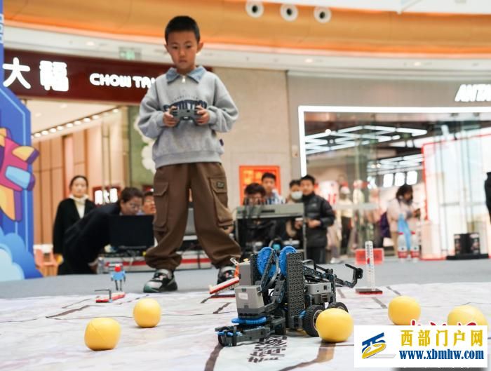 青海西寧:科技創(chuàng)新比賽 青少年觀“AI”做手工“畫”科學(圖2) 青海西寧:科技創(chuàng)新比賽 青少年觀“AI”做手工“畫”科學(圖2)